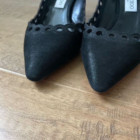 Jimmy Choo Romy Scalloped Perforated Pumps - Picture 3 of 4